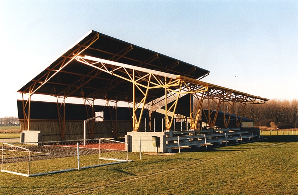 Vue depuis terrain de foot