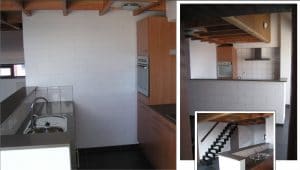 Cuisine ouverte appartement duplex