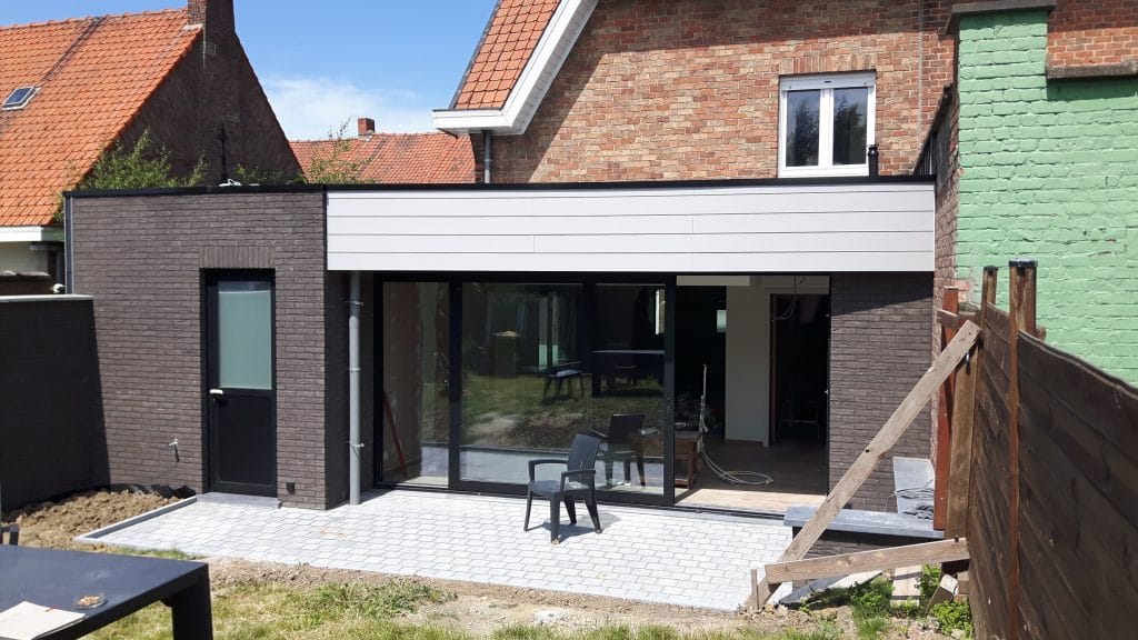 extension toit plat Mouscron